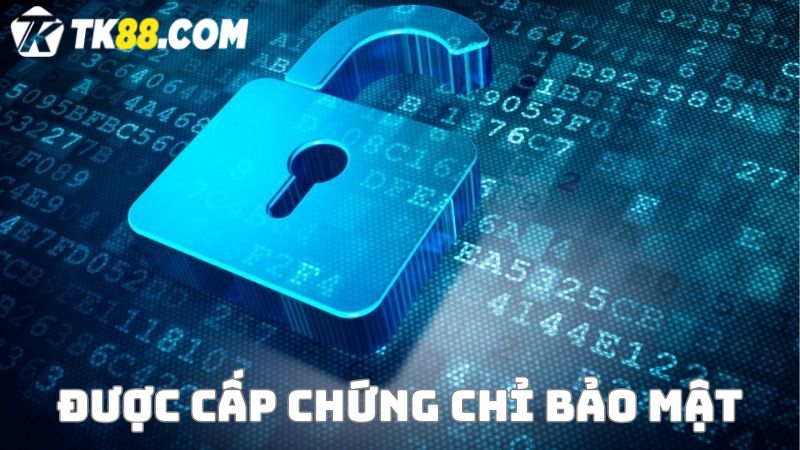 Chứng chỉ bảo mật website TK88 casino